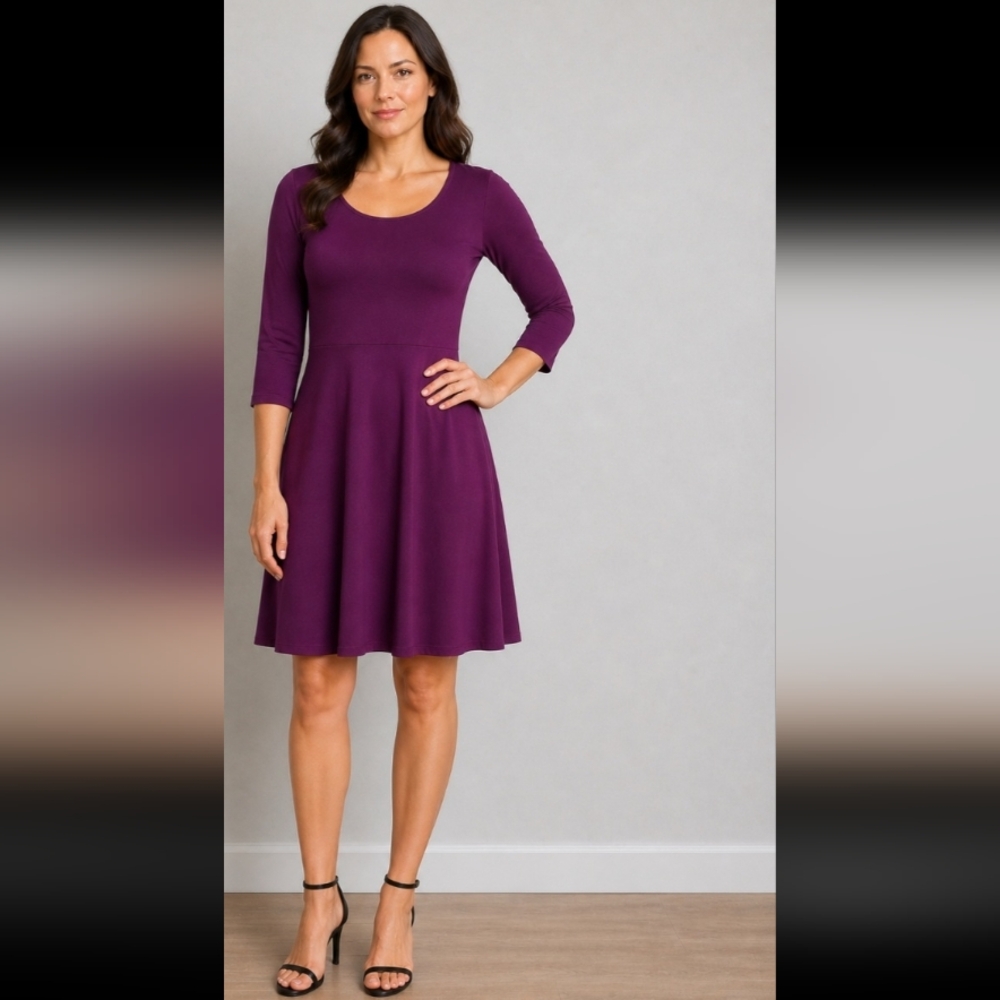 JUST FAB stretchy dress waist sash exposed back M